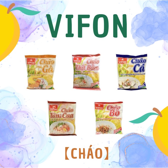 【越南】VIFON 速食粥(蟹肉風味/牛肉風味/魚肉風味/豬肉風味/雞肉風味)【Cháo】