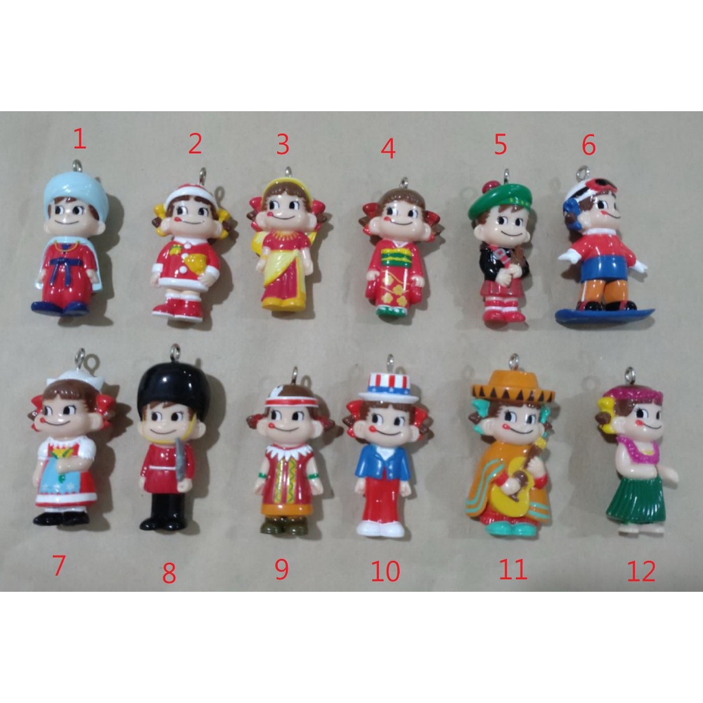 日本 不二家 牛奶妹 牛奶弟 Peko fujiya 早期絕版收藏 公仔 人偶 擺飾 娃娃 食玩 盒玩 人形