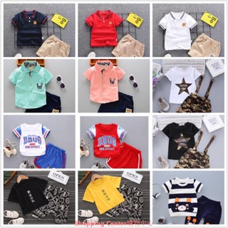 【新品熱賣】0-5歲兒童套裝 夏季套裝/嬰兒套裝/兒童套裝/寶寶套裝/上衣褲子/男女童裝//男童套裝/