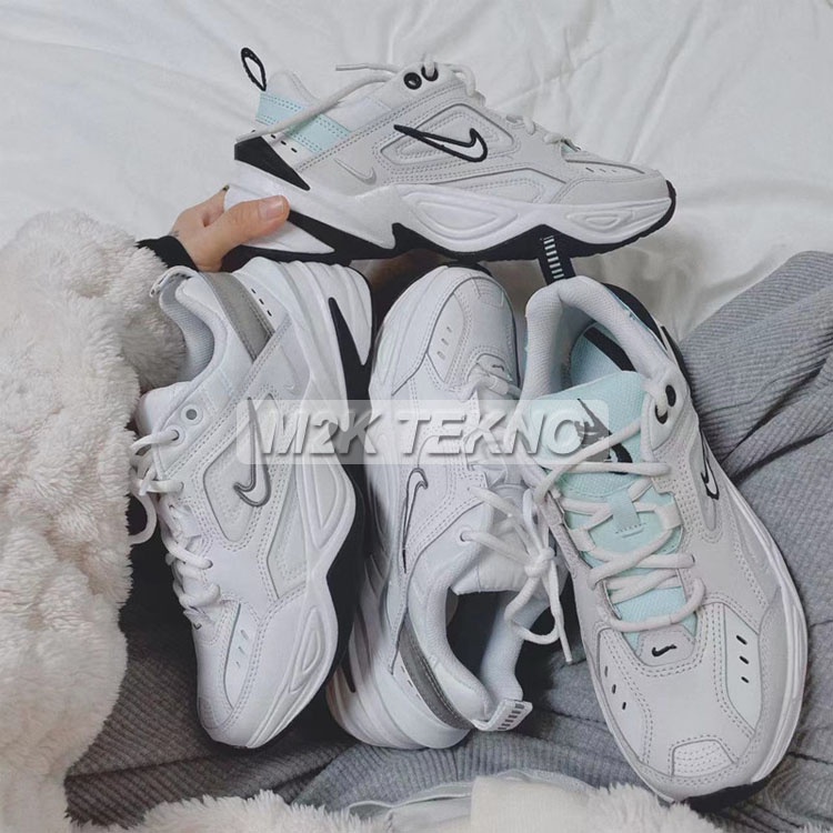 免運 韓國購入 Nike M2K TEKNO 老爹鞋 白銀 全白 奶茶色 厚底鞋 增高女鞋 休閒鞋 慢跑鞋 復古運動鞋