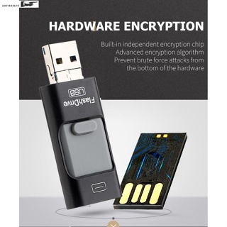 3in1 Metal iP OTG iFlash Drive HD USB Flash Drives 128GB 64G