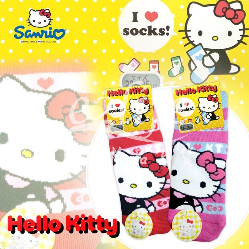 【e2life】日本 進口 Hello Kitty 女襪 運動襪 ＃2