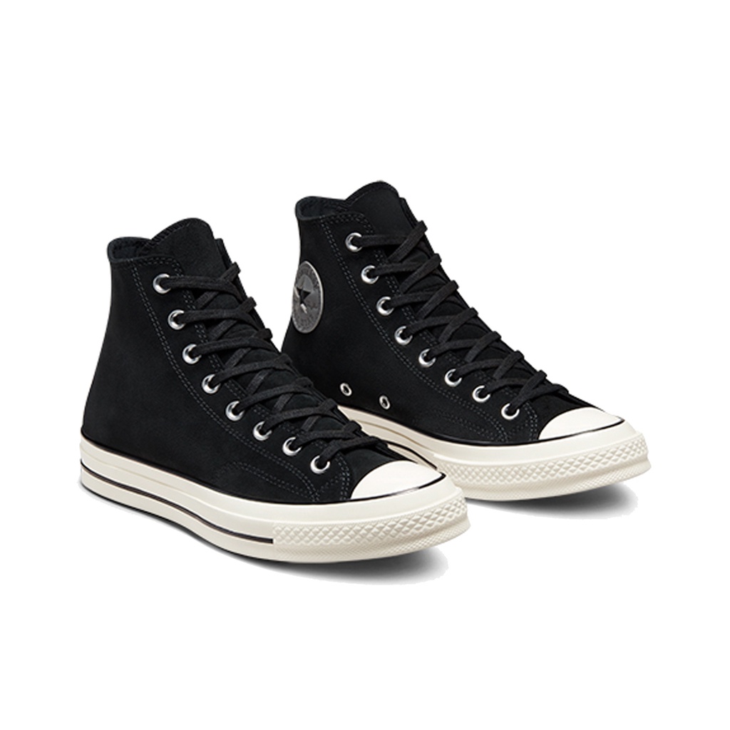 CONVERSE-男女高筒休閒鞋.麂皮 黑色 A01458C- 休閒鞋 CHUCK 70 HI 三星標