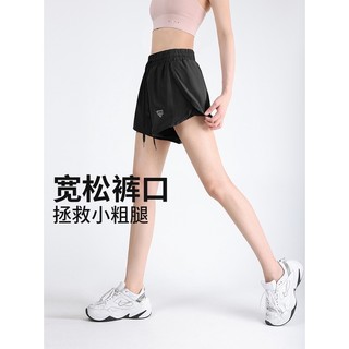 maxrun 女款 運動短褲 寬鬆 速乾 跑步 健身 瑜伽 拳擊 裙褲 大碼 夏季 羽毛球 休閒 防走光 2