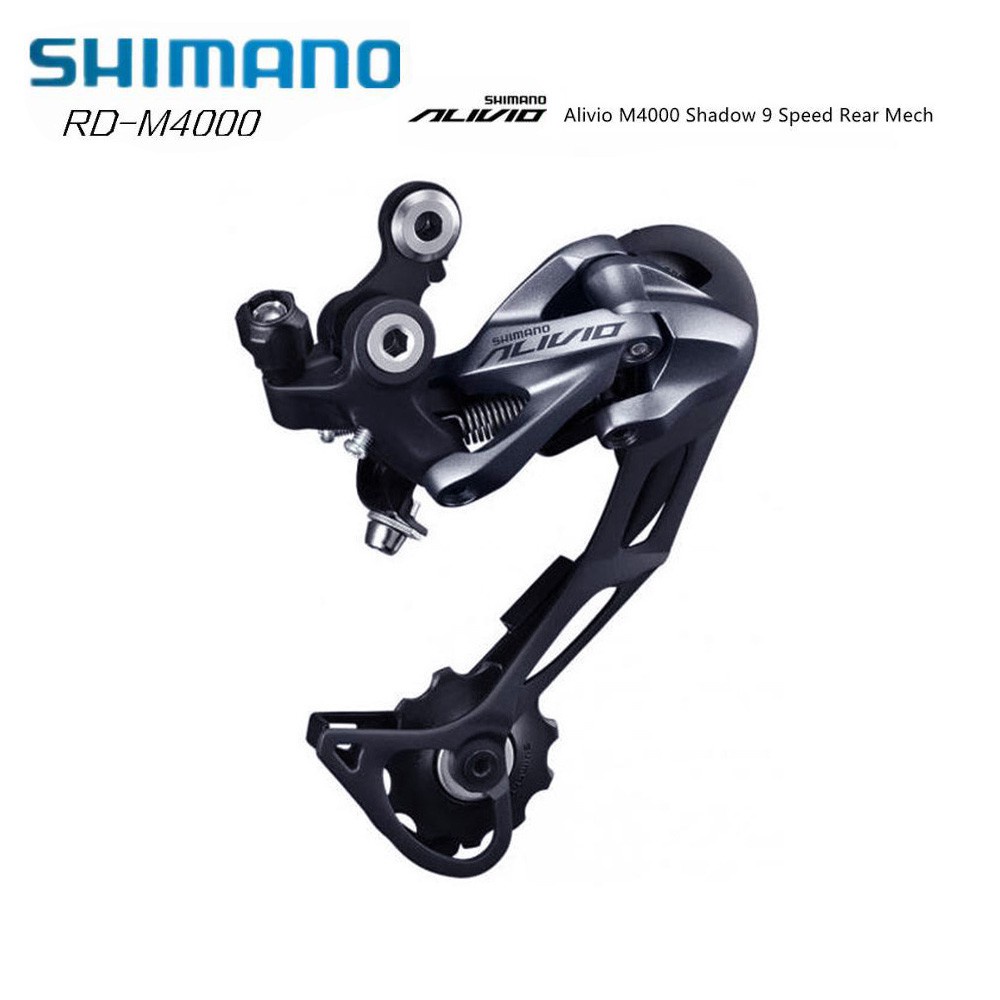 Shimano Alivio後變速器M4000 Shadow 9 Speed和Alivio 2020 9 speed