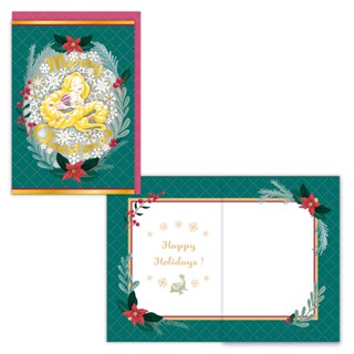 【莫莫日貨】hallmark 日本原裝進口 正版 迪士尼 長髮公主 樂佩 立體燙金 聖誕卡聖誕卡片 07542