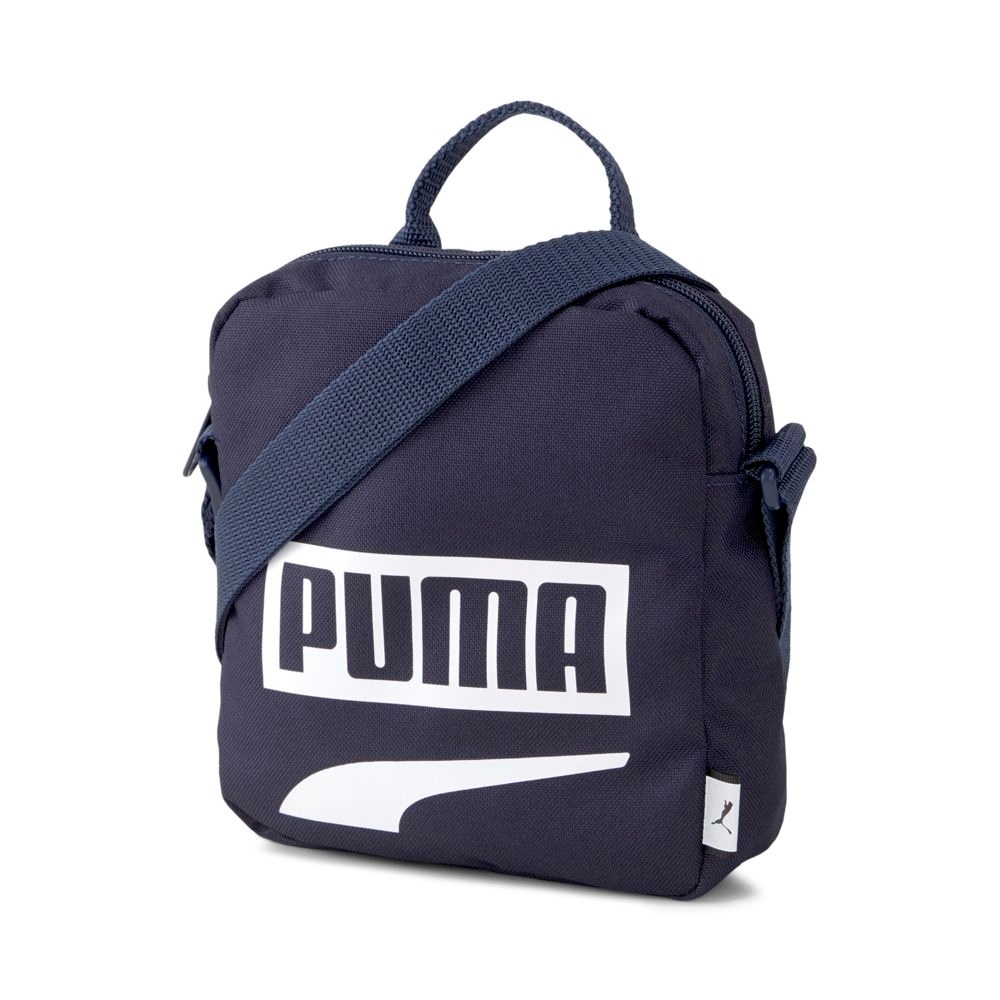 PUMA Plus小 側背包 反光  童 男女 超輕巧  登山 運動 休閒逛街   好攜帶  深藍  07606115