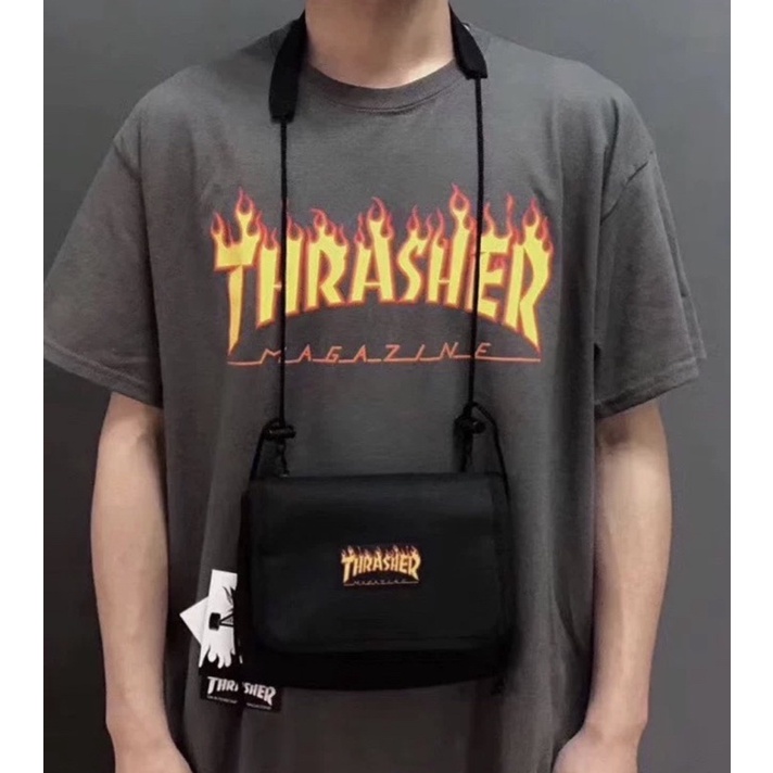 火焰 THRASHER BAG 中款 腰包 斜背包 代購正品 腰包 側背包 小包
