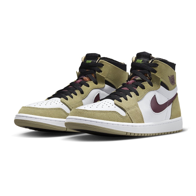 [現貨]Air Jordan 1 Zoom CMFT "Neutral Olive" 橄欖酒紅 男 CT0978-203