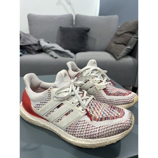 （二手）Adidas Ultra Boost 2.0 Multi Color 白紅彩虹 編織 US8.5