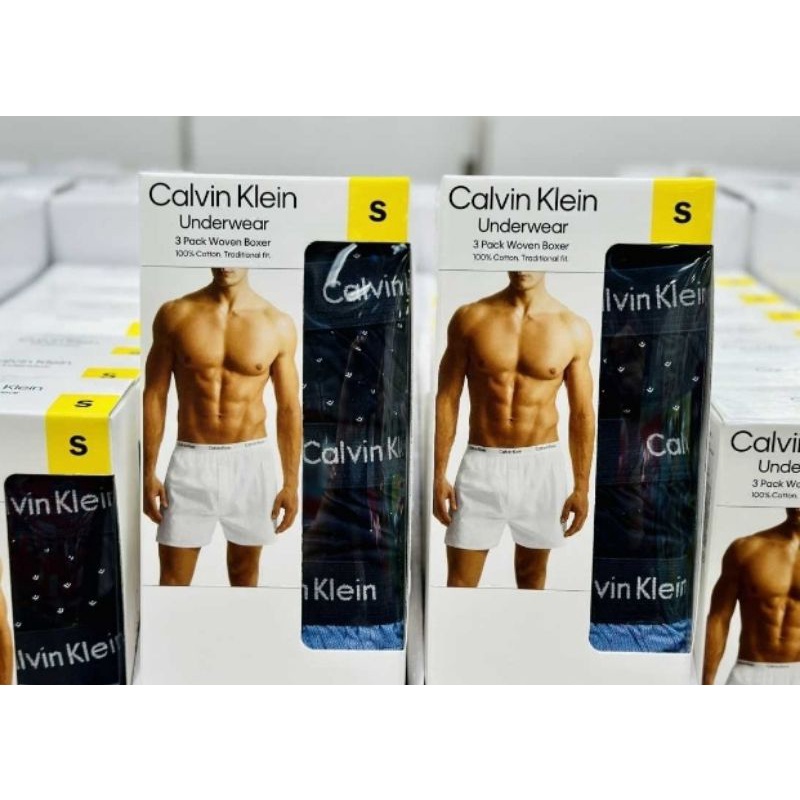 好市多代購現貨2組S號CALVIN KLEIN 男純棉平口褲3入