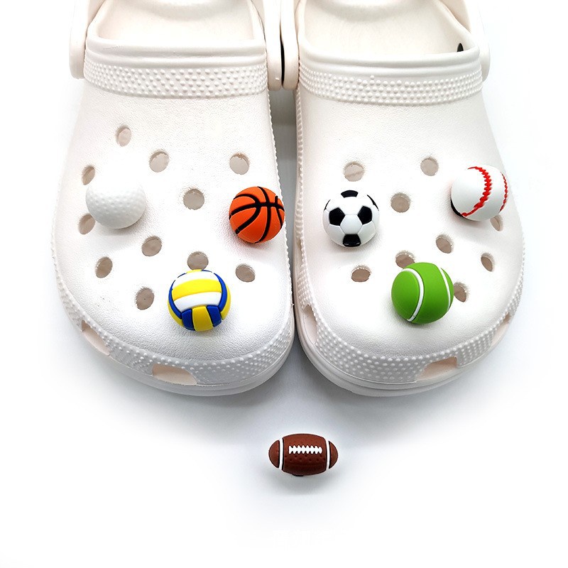 Croc 洞洞 鞋扣 ins 足球/籃球/棒球/棒球/高爾夫/網球/排球/橄欖球世界杯 diy croc jibitz