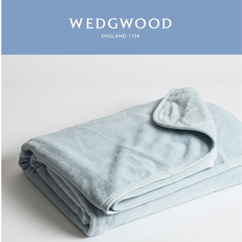 【英國WEDGWOOD】超細纖維 法藍絨 180x210cm 素色 毛毯 隨行毯 旅行毯 追劇蓋毯(雙人)