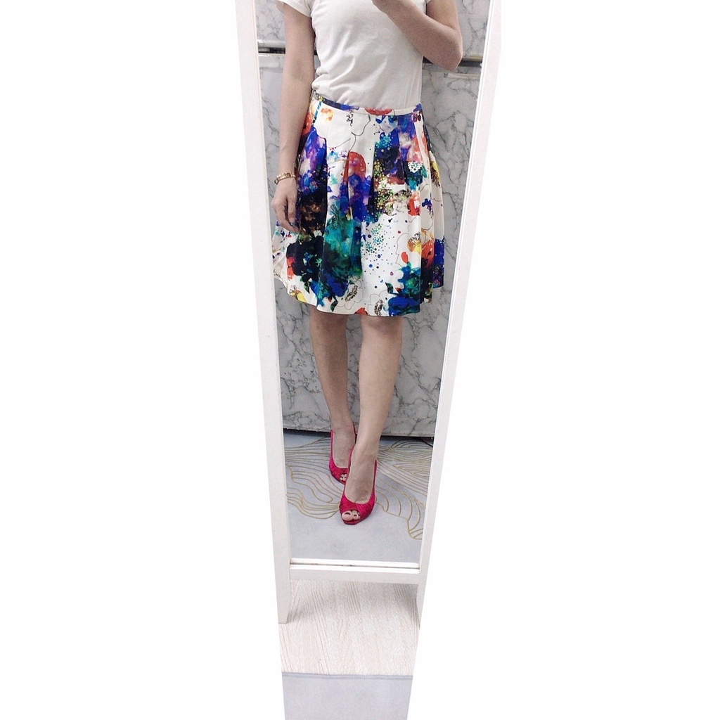 兩件2000不含運 六藝 Donna Hsu 超美藝術炫彩硬挺圓裙L~XL號可穿