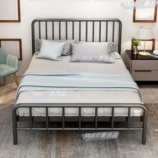 優質品 床架 雙人床架 加高床架 午休床 鐵床 折疊床 現代簡約鐵藝床雙人床鐵床1.5米單人1.2m鐵架床1.8加厚加固