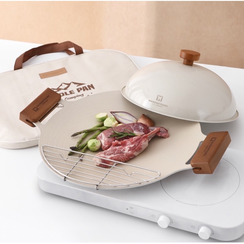 韓國 Wagensteiger陶瓷烤盤+工具5件套 烤盤韓國製造 不沾烤盤 烤肉烤盤  圓形烤盤 韓式烤盤 類似Fika
