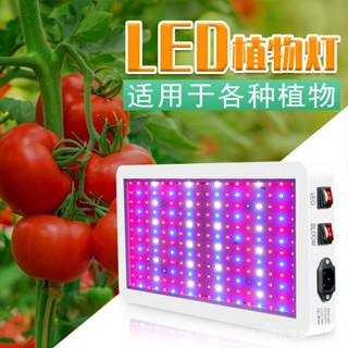 【美靈生活館】LED量子闆植物燈雙開關育苗植物生長燈312珠全光譜防水植物種植燈**&-