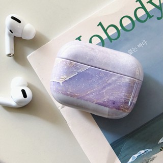 ins簡約大理石適用Airpods 1/2/3代Pro耳機殼保護套冷淡風硬殼潮流蘋果耳機星空耳機保護殼