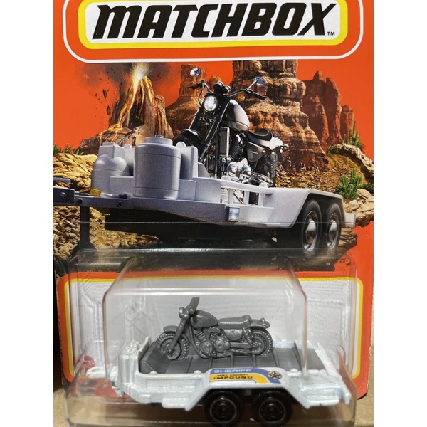 matchbox火柴盒 機車拖板車 重機 MBX CYCLE TRAILER