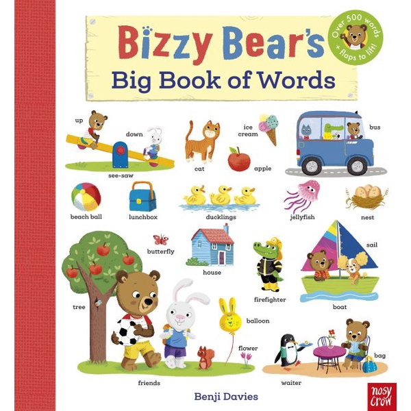Bizzy Bear's Big Book of Words (硬頁書)/Benji Davies【禮筑外文書店】