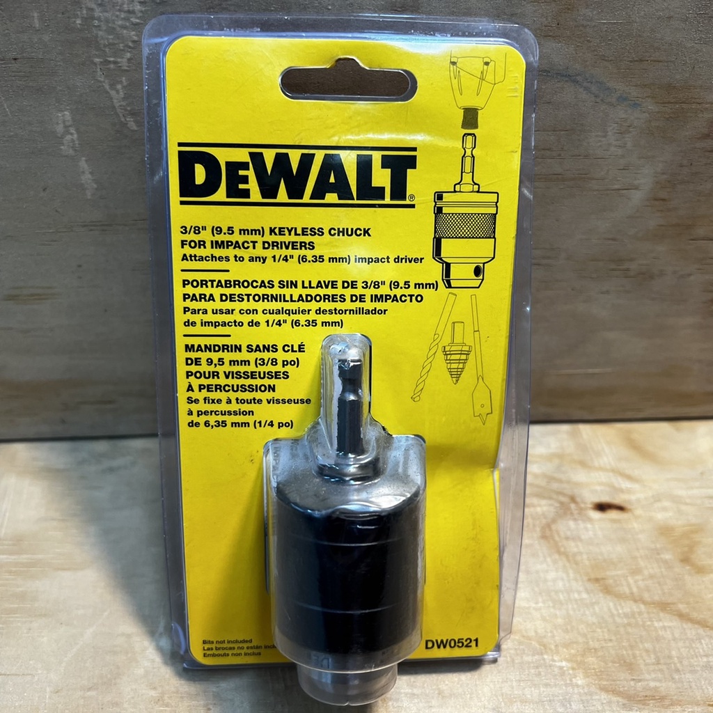 花電 全新 DEWALT 得偉 DW0521起子機轉電鑽夾頭 非塑膠材質 耐用金屬結構