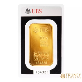 【TRUNEY貴金屬】瑞士UBS金條100公克 / 約 26.6台錢