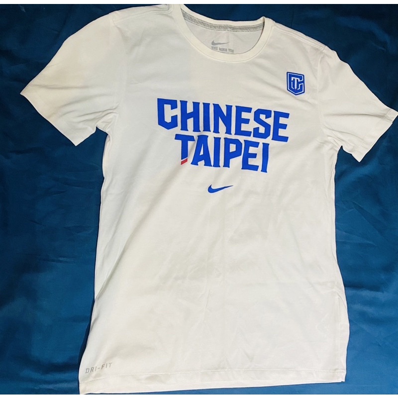 Nike Chinese Taipei 白T   size:xs