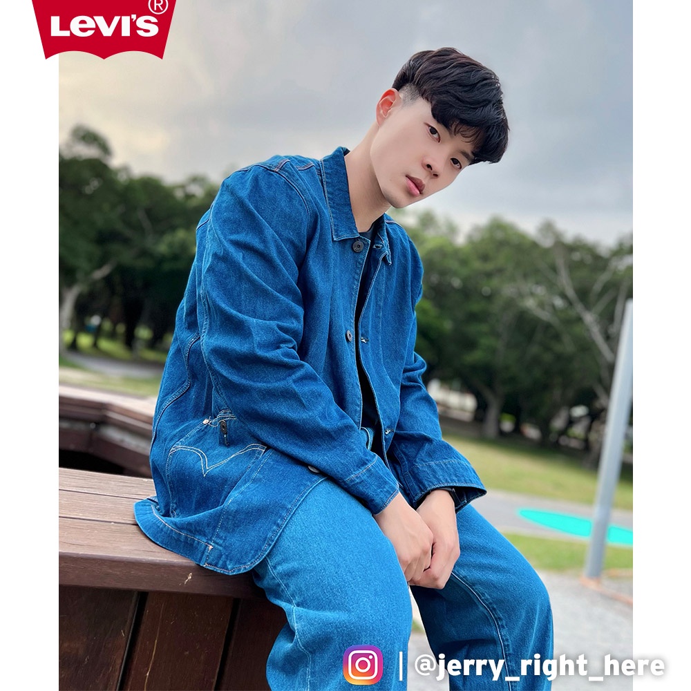 Levis Red工裝手稿風 工程師牛仔外套 / 復古大口袋設計 男 A2691-0000 熱賣單品