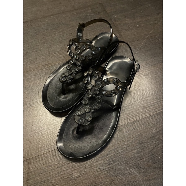 hoister夾腳防水涼鞋 黑色寶石涼鞋 USA7號/EUR38