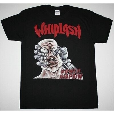 男士 T 恤 WHIPLASH POWER AND PAIN THRASH SPEED METAL SLAYER KRE