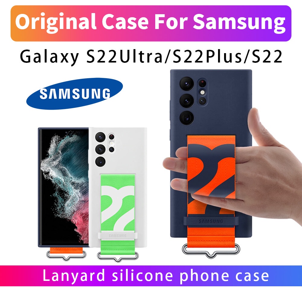 全新原裝三星 Galaxy S22 Ultra 手機殼高品質適用於 S22 U矽膠保護套帶錶帶保護套