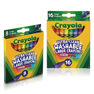 美國 Crayola 繪兒樂 可水洗大蠟筆(8色|16色)【麗兒採家】