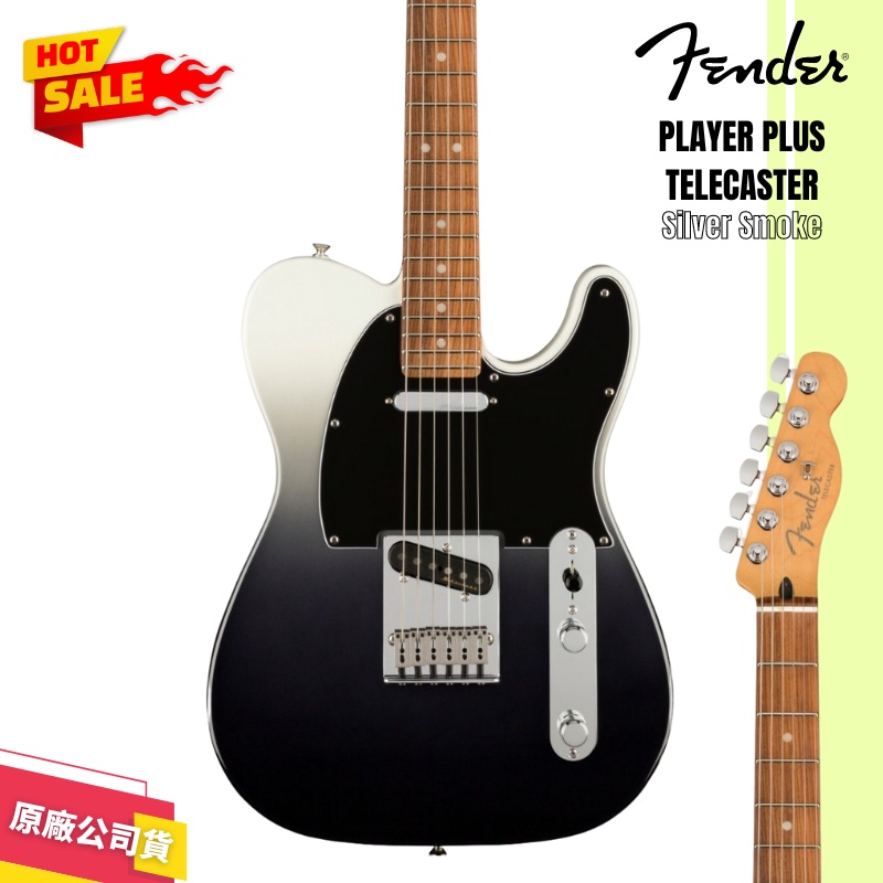 【LIKE MUSIC】Fender Player Plus Telecaster MN 電吉他 漸層灰