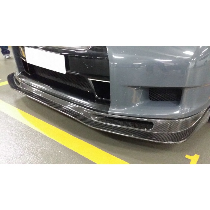 (全台可安裝）尼桑Nissan R35 09-11 GTR AutoSelect 高品質碳纖維改裝前下巴