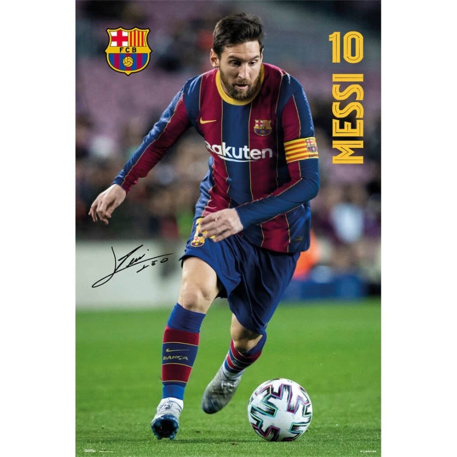 《梅西 Messi》巴塞隆納足球俱樂部 FC BARCELONA 進口海報
