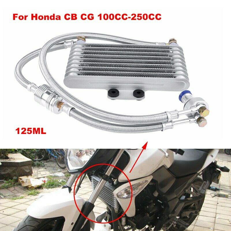 HONDA 125ml 摩托車機油冷卻器冷卻散熱器套件適用於本田 CB CG 100CC - 250CC