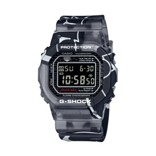 【CASIO G-SHOCK】街頭原創金屬方形電子運動腕錶-塗鴉黑/DW-5000SS-1/台灣總代理公司貨享一年保固