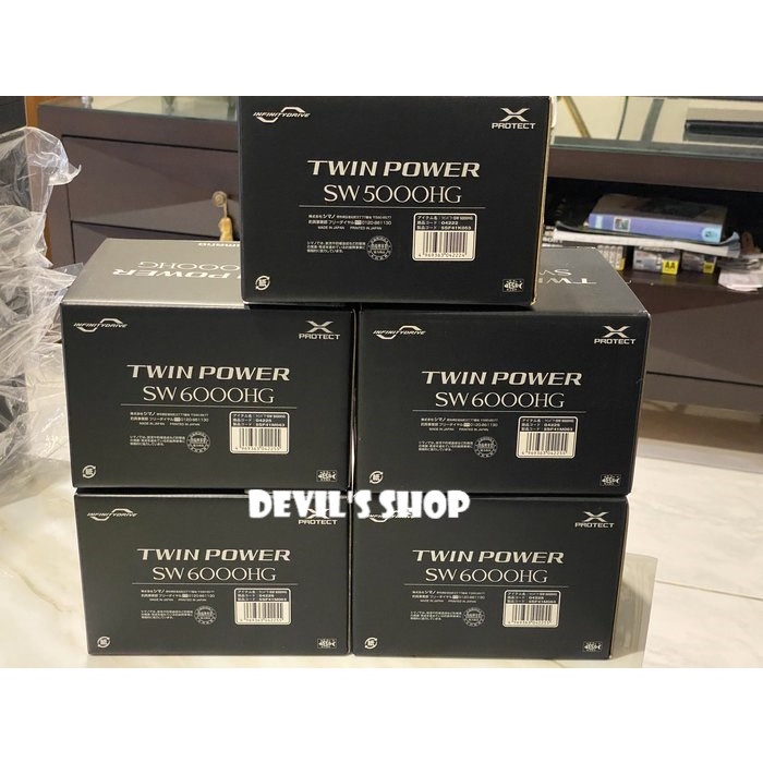 SHIMANO 21年 TWIN POWER SW 6000HG 岸拋/船拋捲線器