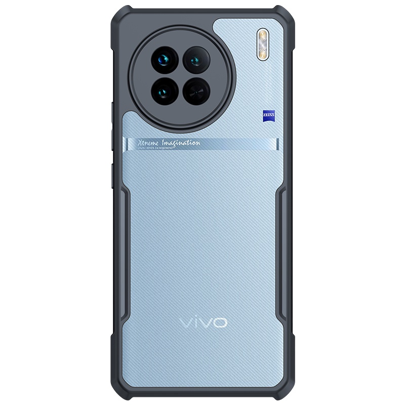 Vivo X90s X90 訊迪手機殼甲殼蟲手機殼防指紋透明後蓋安全氣囊防摔保護殼