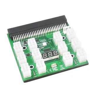 適用HP伺服器電源轉接板DPS-1200FB轉6pin顯示卡電源轉接板12個介面 777-19478
