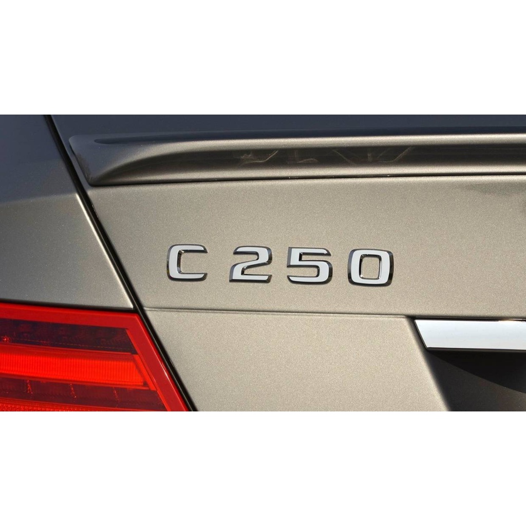 圓夢工廠 賓士 Benz W204 C204 S204 C250 後車箱 尾門 鍍鉻字貼 車標 車貼 字標 同原廠款式