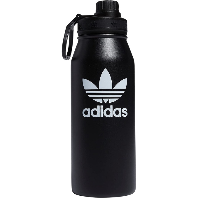 ADIDAS STEEL BOTTLE黑色水壺 三葉草 #愛迪達運動水壺 保溫瓶 不鏽鋼#限量2023年空運到台