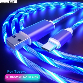 LED light Charging Cables Micro USB Type C Cable Data Chargi