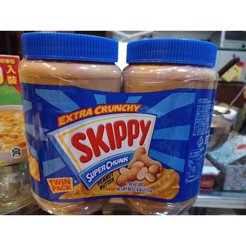 美國SKIPPY 香脆花生醬1.36公斤 costco分購 吉比花生醬顆粒