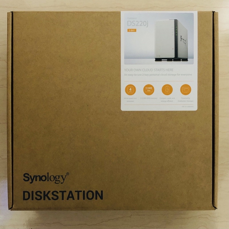 【二手】群暉Synology DiskStation® DS220j 2Bay NAS 網路儲存伺服器