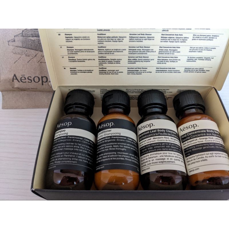 現貨 Aesop Arrival 禮盒 抵達 旅行 travel 洗髮 潤髮 沐浴乳 身體乳 50ml * 4瓶
