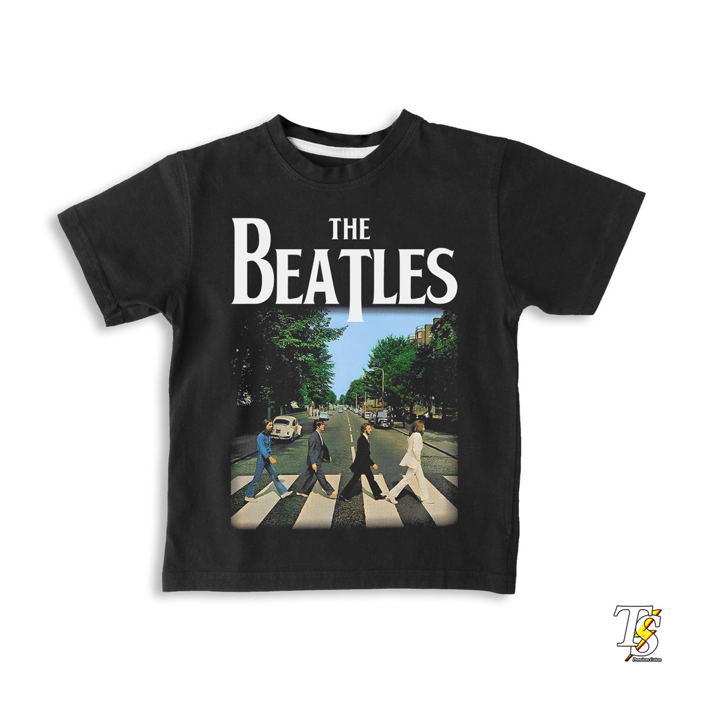 The BEATLES ABBEY ROAD T 恤復古音樂樂隊 T 恤男女通用棉質高級兒童衣服