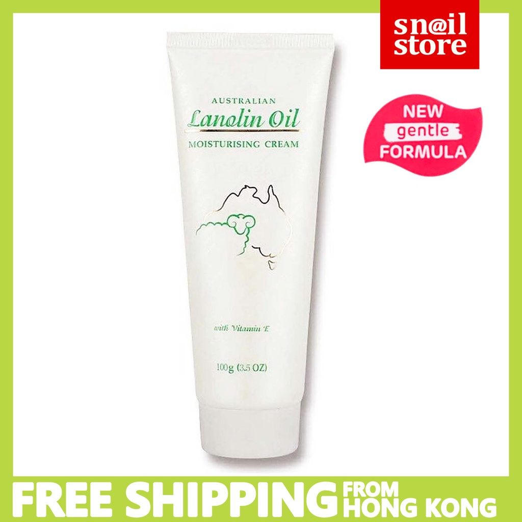 G&amp;M - 澳洲LANOLIN OIL 綿羊油維生素E保濕霜 100g（便攜細支裝 可做護手霜）全新溫和配方