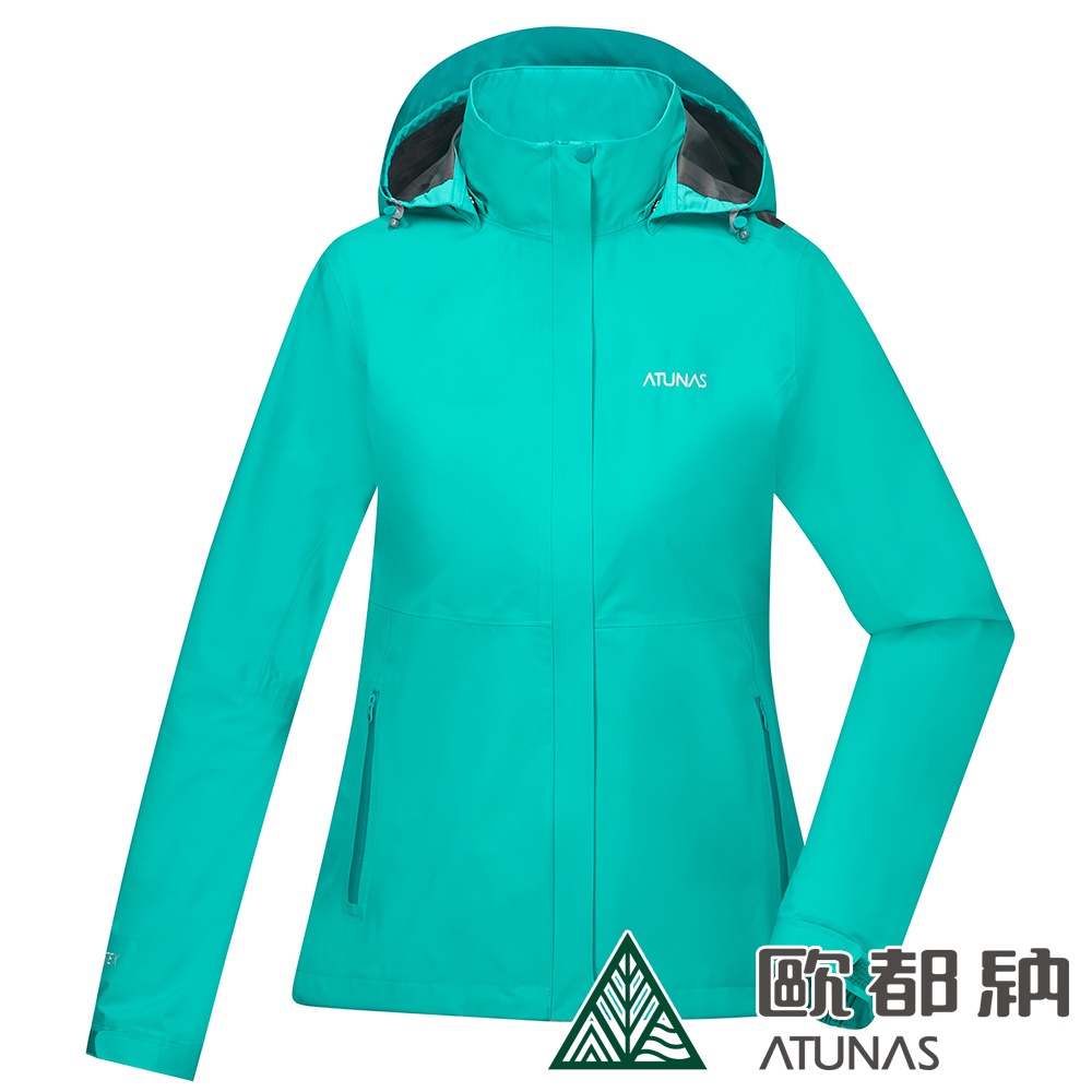 (登山屋)歐都納女款GORE-TEX PACLITE PLUS單件式防水外套/風衣外套(A1GTDD03W藍)送保溫瓶