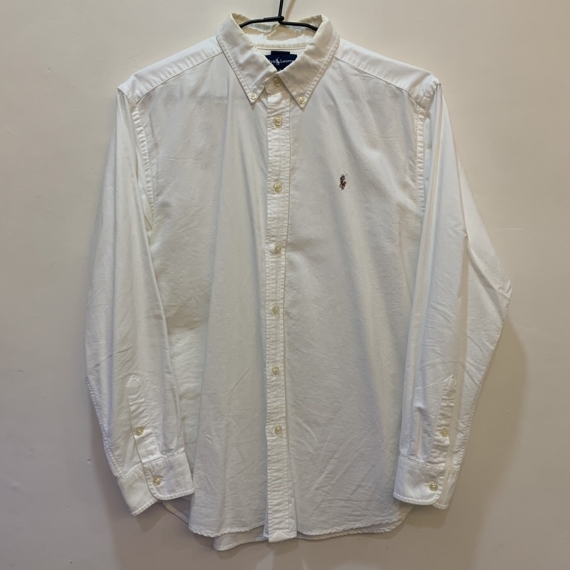 Polo Ralph Lauren Shirt 襯衫 白 古着 老品 vintage